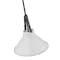Nuvo Zelda 1-Light Pendant, E26 60W, Black, White Metal Shade, Faux Leather Straps 60/7647 - alternate 3